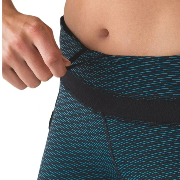 Lululemon Inspire Tight Score Jacquard Black Indian Ocean Black Size 6 - Picture 4 of 15